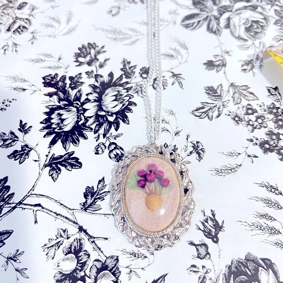 Vintage handmade jewelry pendant necklace - Picture 7 of 10